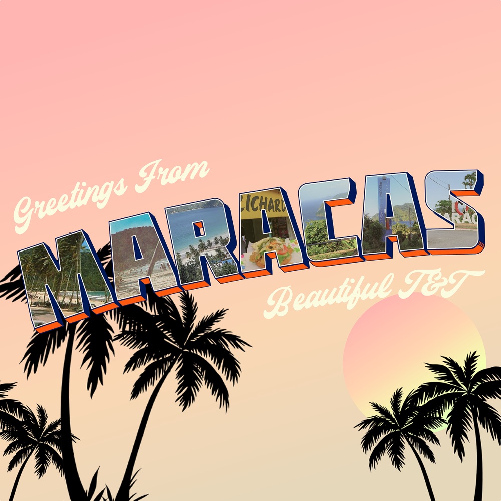Greetings From Maracas, postcard by Ethan Z. Lalla (2024), Trinidad and Tobago