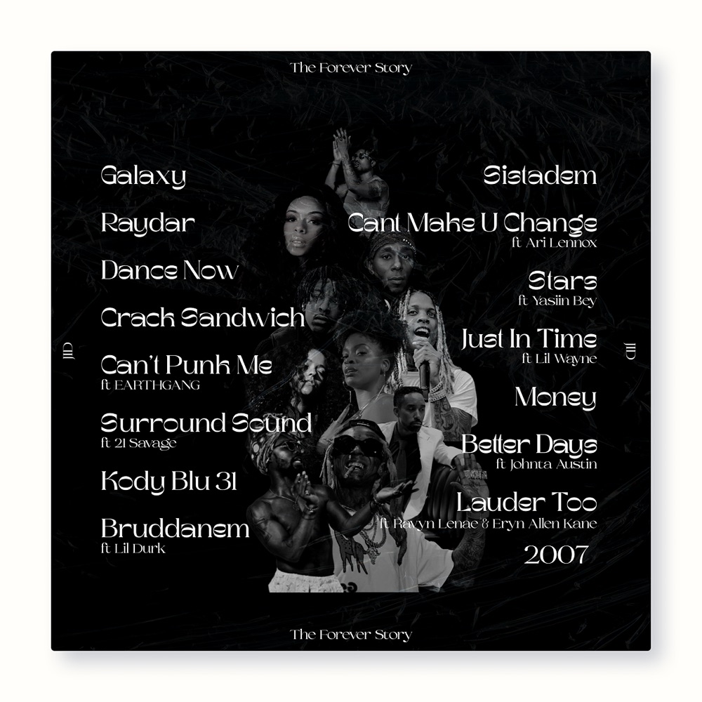 Forever Story — Tracklist, layout by Ethan Z. Lalla (2023), Trinidad and Tobago